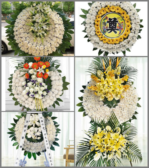山东济宁鱼台县张黄镇花圈速递